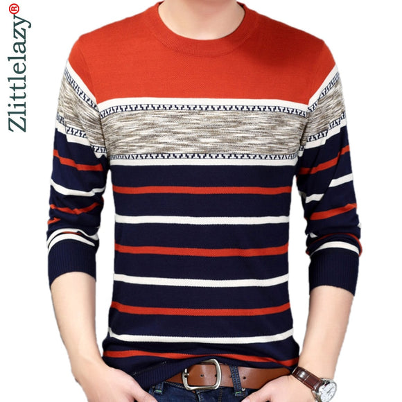 2019 designer pullover striped men sweater mensthin jersey knitted sweaters