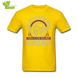 All Men Are Created Equal Then A Few Become Bikers T Shirt Man 100% Cotton
