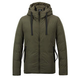 Enjeolon brand fashion thicken winter down hooded jacket men light clothing
